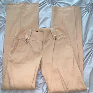 Bebe tan linen dress pants